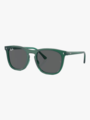 Ray-Ban 0RB2210 Frame: Polished Transparent Green / Lenses: Dark Grey