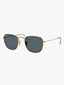 Ray-Ban Frank Frame: Polished Gold / Lenses: Blue