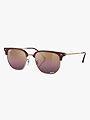 Ray-Ban New Clubmaster Polarized Frame: Polished Bordeaux On Rose Gold / Lenses: Gold, Red Chromance