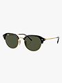 Ray-Ban 0RB4429 Frame: Polished Black On Gold / Lenses: Green