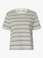 Selected Femme Essential Short Sleeve Striped Boxy Tee Cashmere Blue Multi Stripes