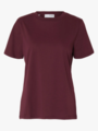 Selected Femme My Essential Short Sleeve O-Neck Tee Fig