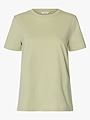 Selected Femme My Essential Short Sleeve O-Neck Tee Lint