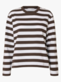 Selected Femme Essential Long Sleeve Striped Boxy Tee Delicioso