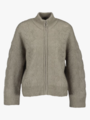 Selected Femme Vera Long Sleeve Knit Zip Cardigan Vetiver