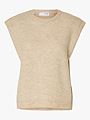 Selected Femme Lulu Short Sleeve Knit Vest Birch