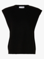 Selected Femme Lulu Short Sleeve Knit Vest Black