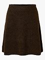 Selected Femme Lulu Brushed High Waist Knit Skirt Delicioso MELANGE