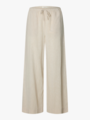 Selected Femme Luisa Mid Waist Wide Linen Blend Pant Sandshell