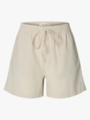 Selected Femme Luisa Linnie Linen Blend Shorts Sandshell