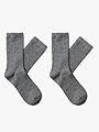 Selected Femme Bobby 2-Pack Wool Blend Sock Medium Grey Melange