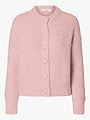 Selected Femme Gabriella Long Sleeve O-Neck Button Cardigan Bleached Mauve