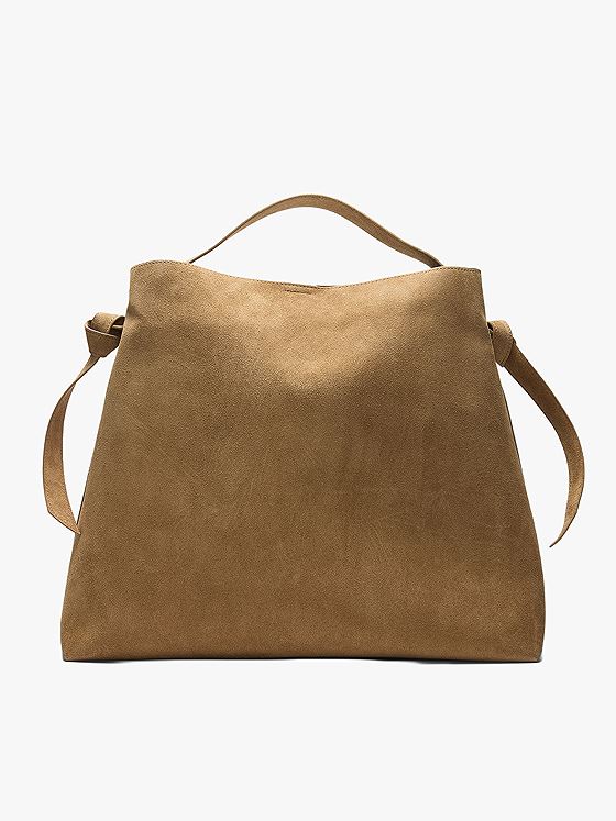 Selected Femme Stella Large Suede Bag Tan