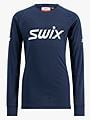 Swix RaceX Classic Long Sleeve Junior Dark Navy / Bright White