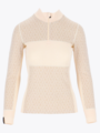 Twentyfour Aurora Aya Ull Half Zip Gråhvit