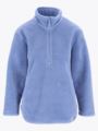 Twentyfour Mode Pile Half Zip Pastell Blå
