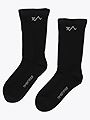 Twentyfour & Sportsokk Høy 2-pakk Sort