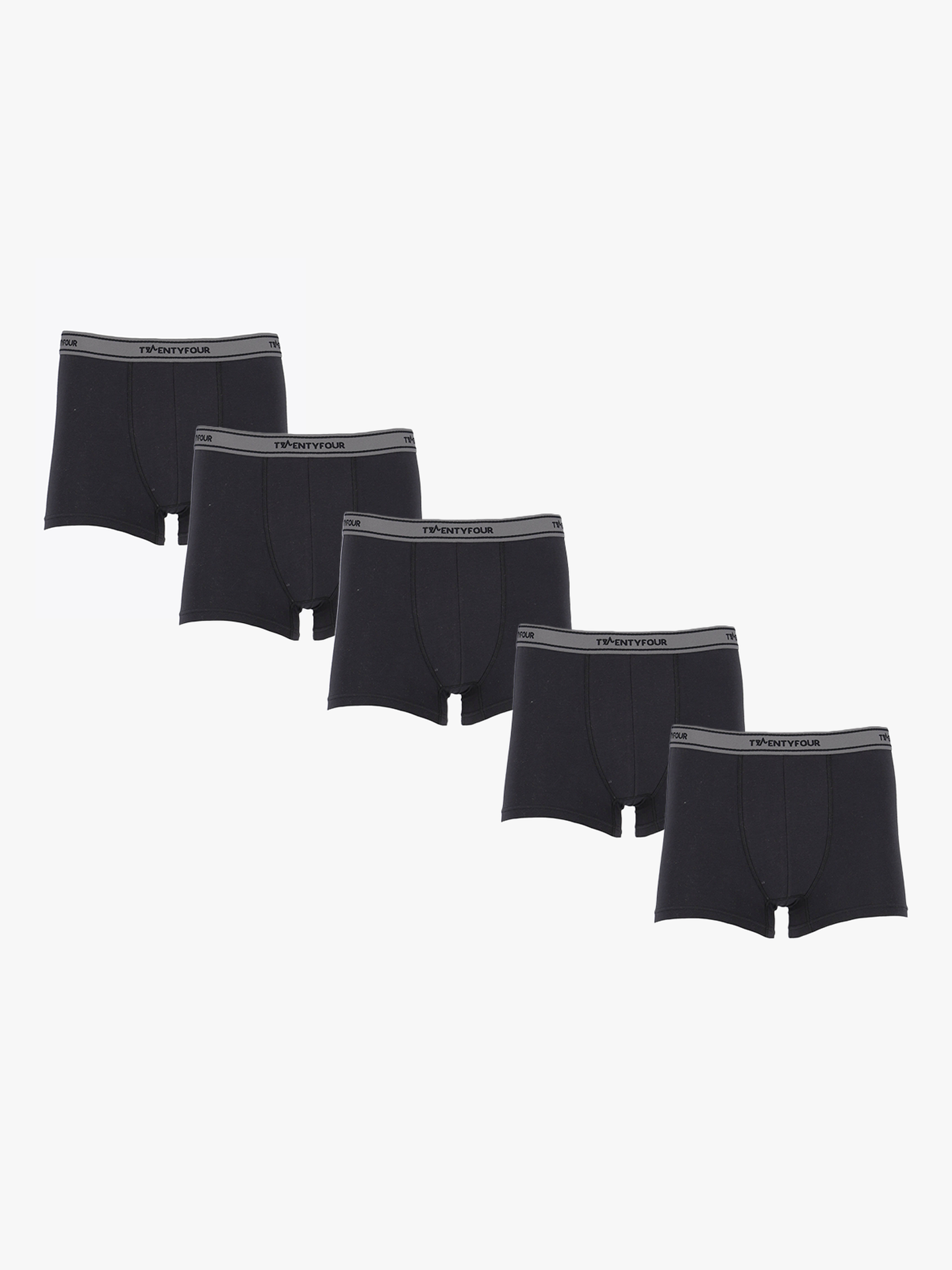 Twentyfour & Boxer 5-pack Sort / Marine / Gray