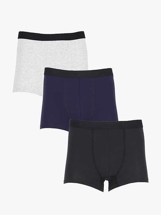 Twentyfour & Boxer 3-Pakk Sort/Marine/Grå