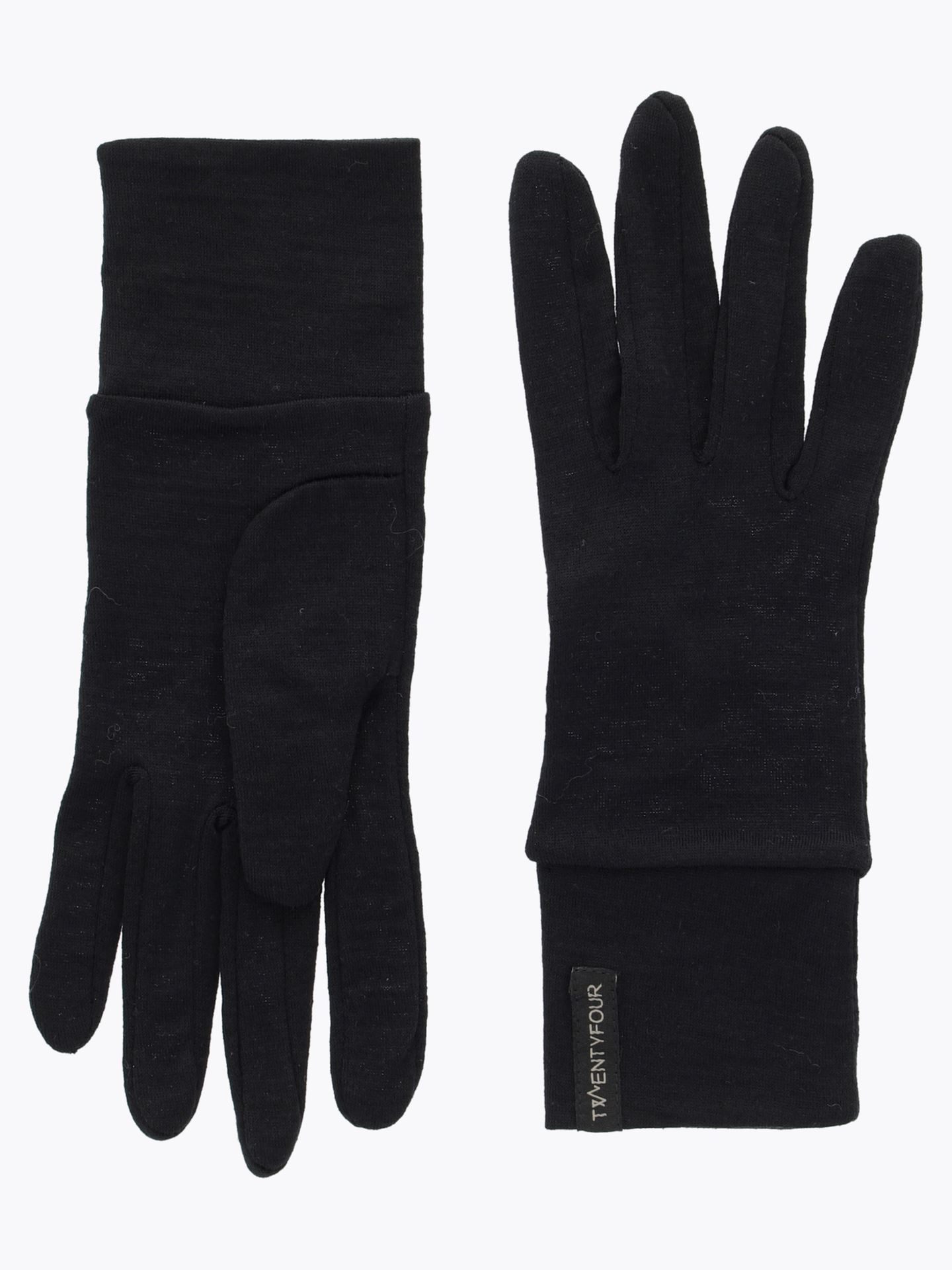 Twentyfour & Merino Hanske Sort