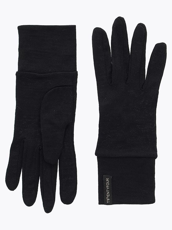 Twentyfour & Merino Hanske Sort