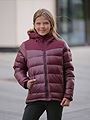 Twentyfour Aurora Warm Dunjakke Junior Mørk burgunder