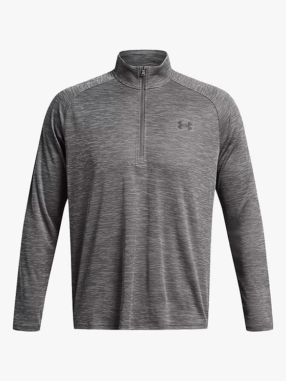 Under Armour Tech Textured 1/2 Zip Castlerock / Black