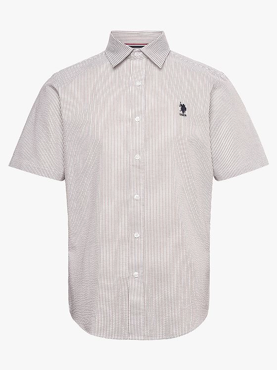 U.S. Polo Assn. Charli Regular Short Sleeve Shirt Crockery Striped