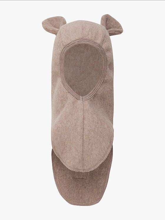 Huttelihut Balaclava Ears Cotton Fleece Savannah Melange