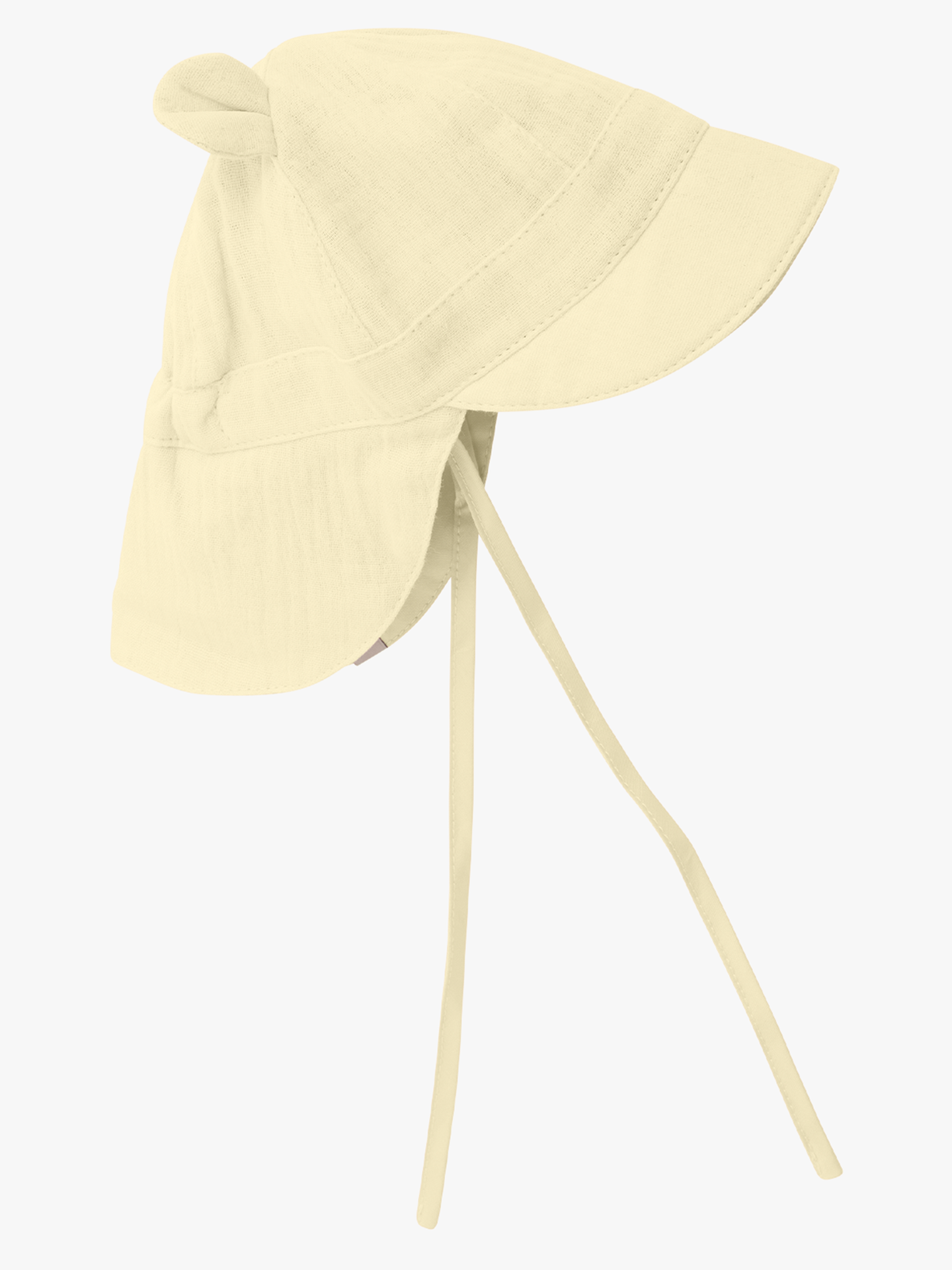 Huttelihut Summer Hat Ears Muslin Double Cream