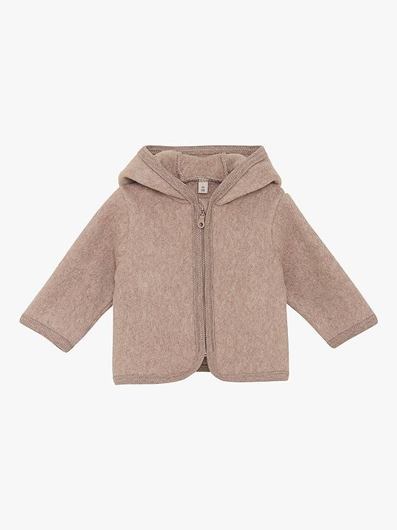 Huttelihut Jacket Ears Cotton Fleece Savannah Melange