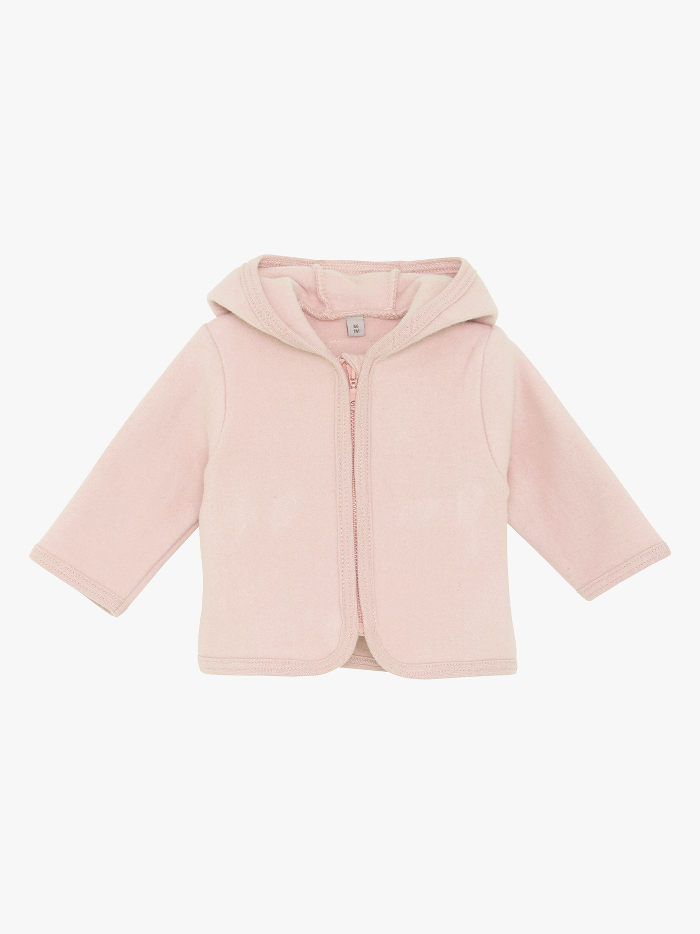 Huttelihut Jacket Ears Cotton Fleece Peach Blush