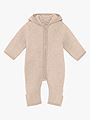 Huttelihut Pram Suit Ears Cotton Fleece Camel Melange