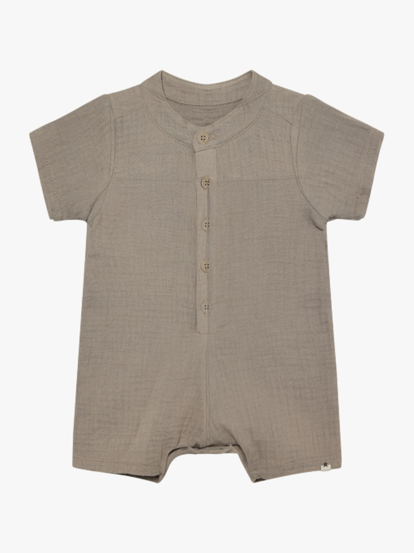 Huttelihut Playsuit Short Sleeve Muslin Moon Rock