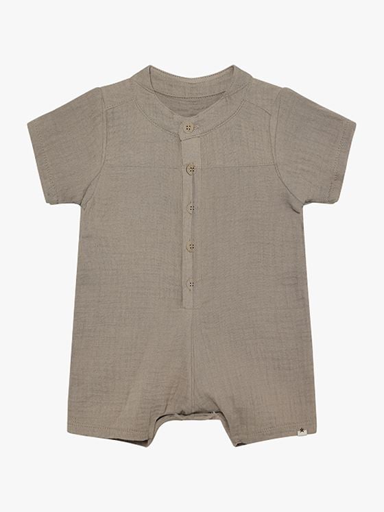 Huttelihut Playsuit Short Sleeve Muslin Moon Rock