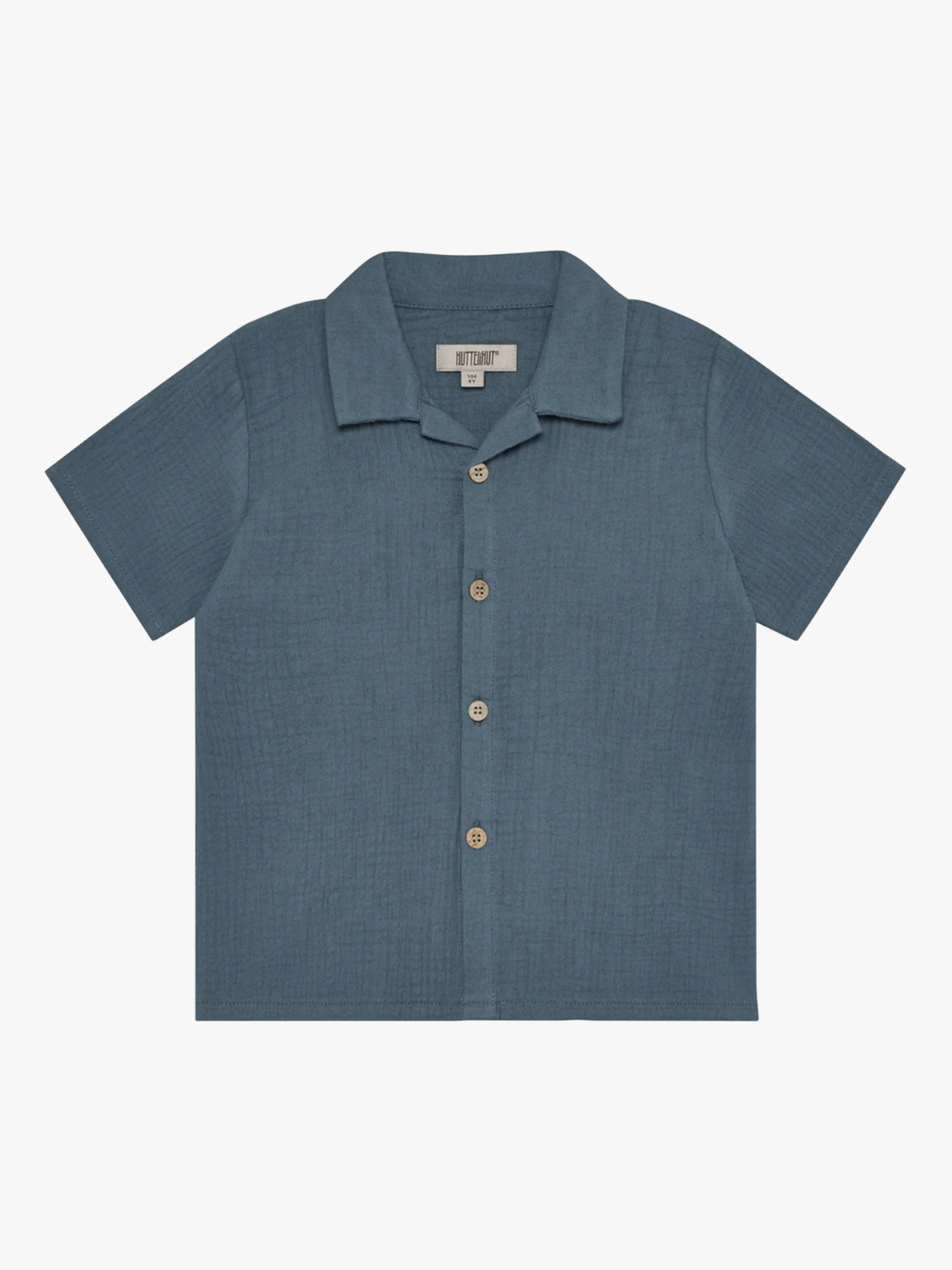 Huttelihut Shirt Short Sleeve Muslin Bering Sea