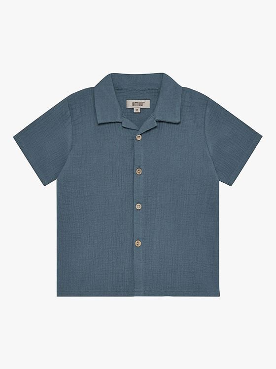 Huttelihut Shirt Short Sleeve Muslin Bering Sea