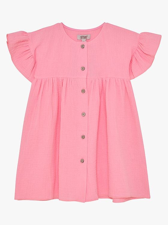 Huttelihut Dress Short Sleeve Muslin Plumeria