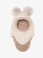 Huttelihut Balaclava Wool Alpaca Pompoms Sand