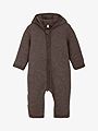 Huttelihut Pram Suit Wool Fleece Brown Melange