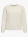 Vero Moda Curve Doffy Long Sleeve O-Neck Blouse Birch W. MELANGE