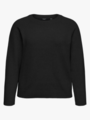 Vero Moda Curve Doffy Long Sleeve O-Neck Blouse Black W. MELANGE