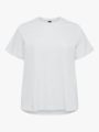 Vero Moda Curve Paulina Short Sleeve T-Shirt Bright White