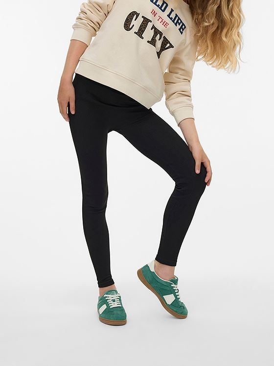 Vero Moda Girl Isa Mid Waist Seamless Legging Black