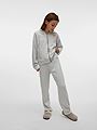 Vero Moda Girl Trina Zip Long Sleeve Hoodie Junior Light Grey Melange