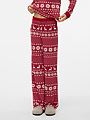 Vero Moda Girl Chris High Waist Straight Pants Jrs Xmas Girl Karanda Red