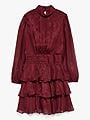 Vero Moda Girl Lauren Long Sleeve Short Dress Girl Zinfandel