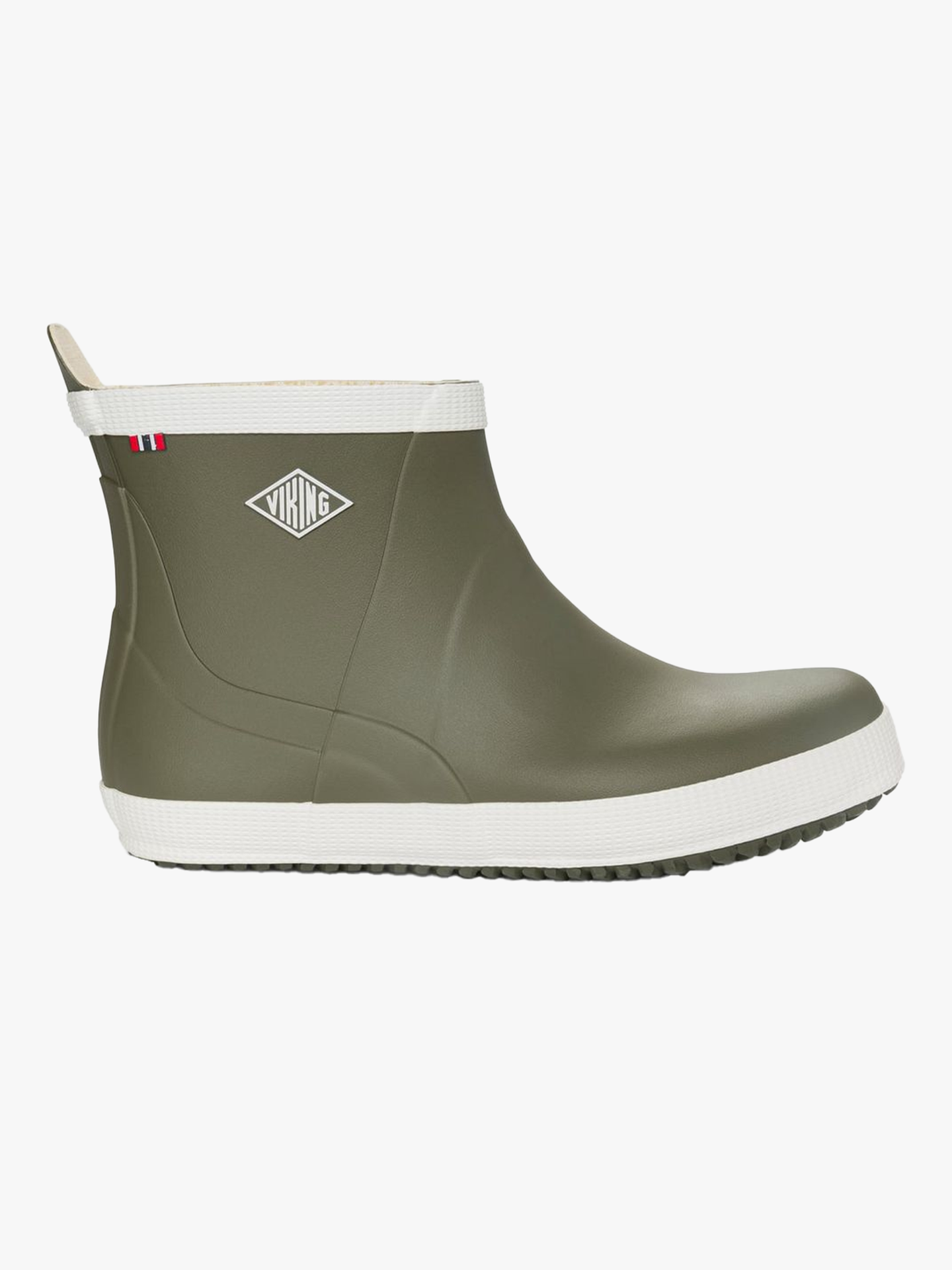 Viking Seilas Heritage Low Rubber Boot Olive/Eggshell