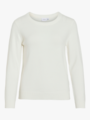 Vila Ril O-Neck Long Sleeve Knit Top White Alyssum