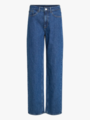 Vila Kelly Jaf High Waisted Straight Jeans Medium Blue Denim
